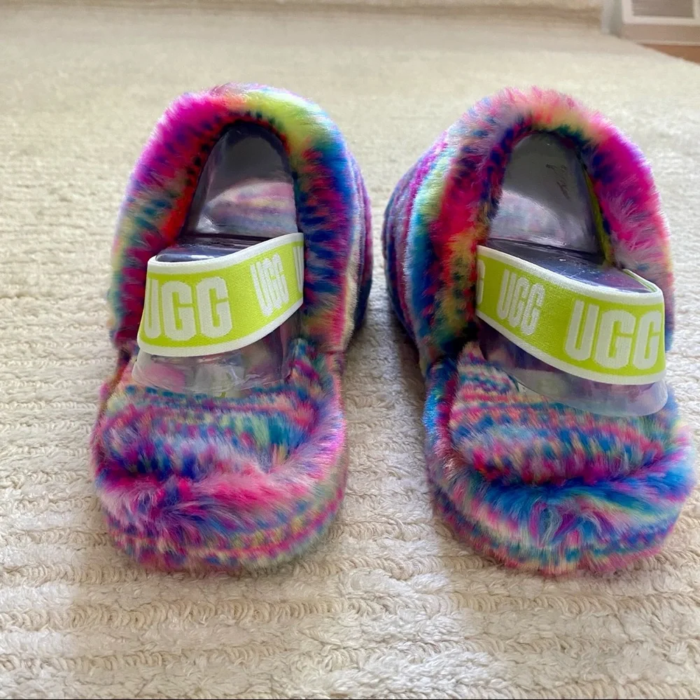 NWT Ugg Fluff Yeah Pixelate slippers